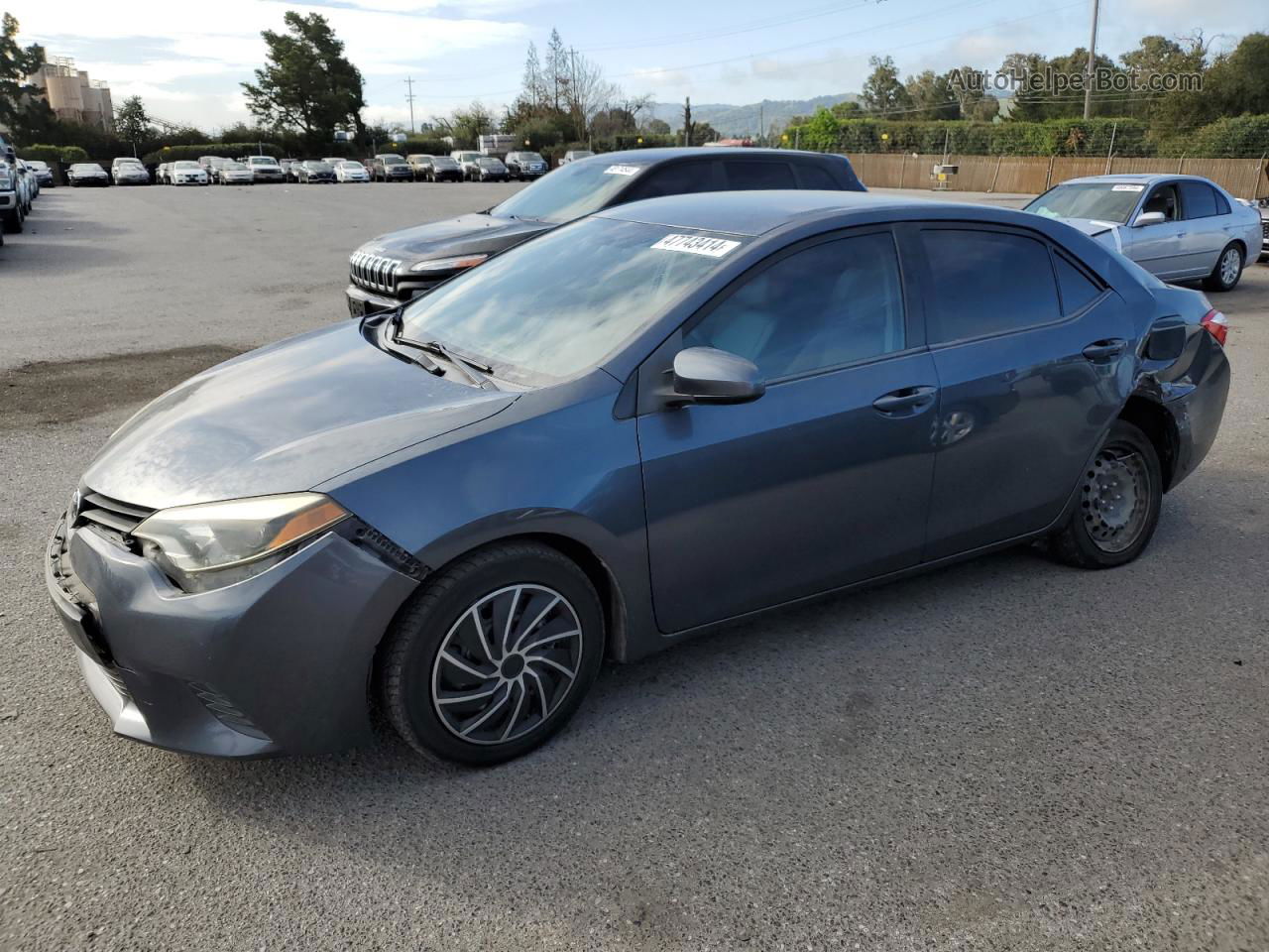 2014 Toyota Corolla L Charcoal vin: 2T1BURHE7EC104645