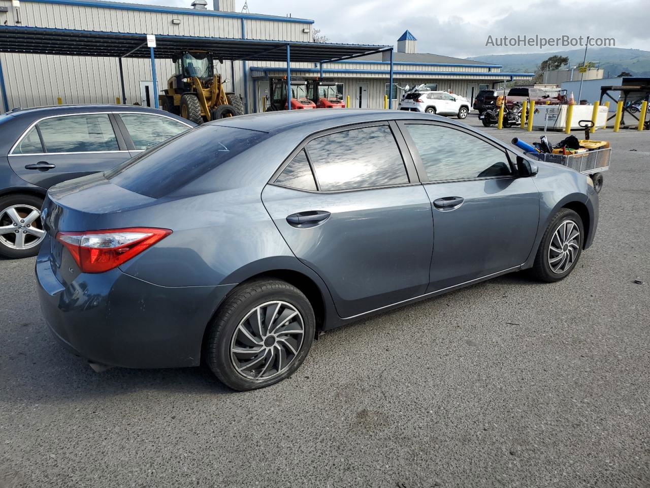 2014 Toyota Corolla L Угольный vin: 2T1BURHE7EC104645