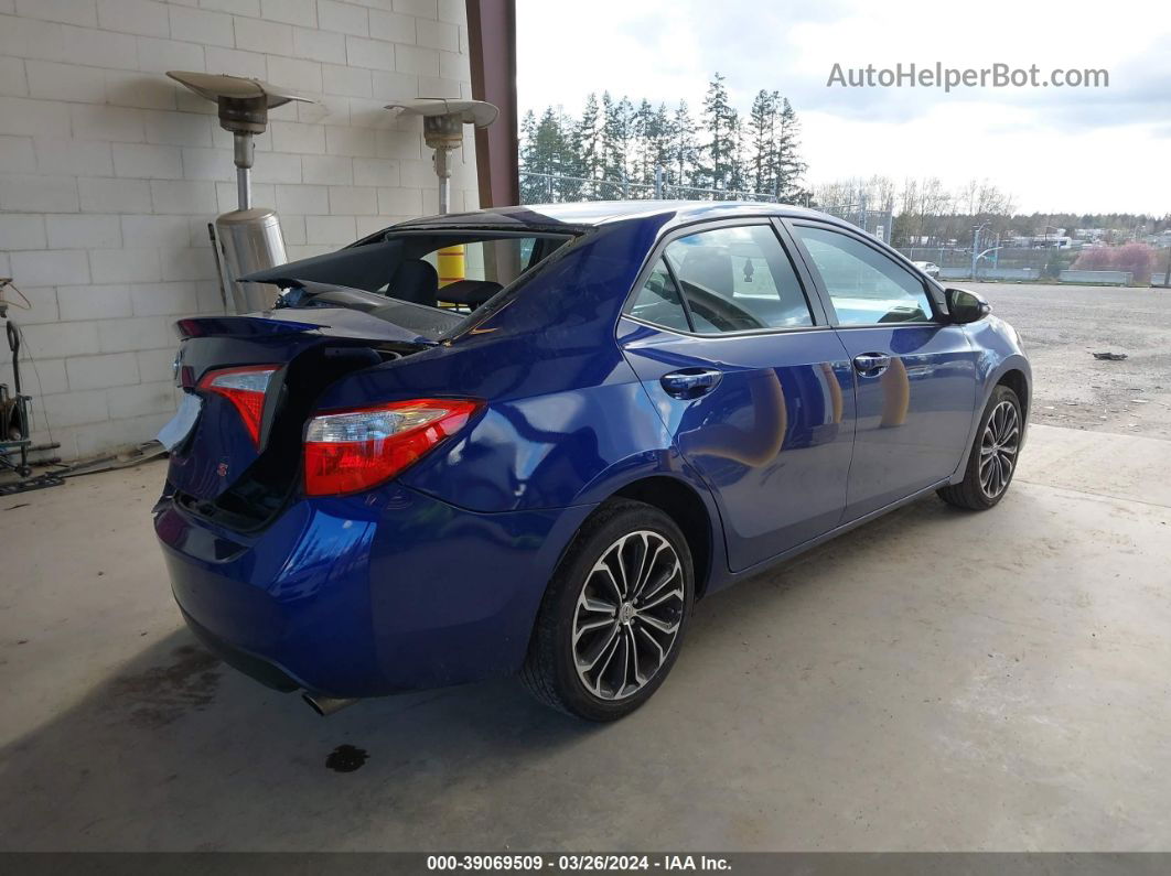 2014 Toyota Corolla S Plus Синий vin: 2T1BURHE7EC131750