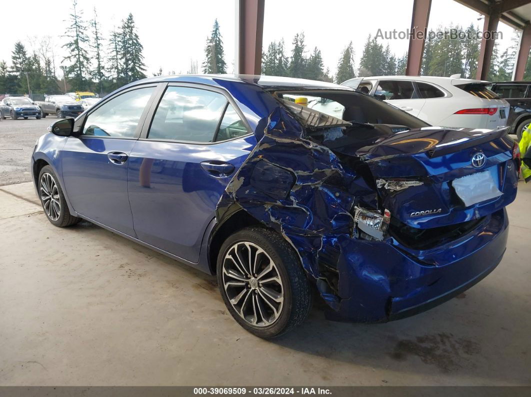 2014 Toyota Corolla S Plus Blue vin: 2T1BURHE7EC131750