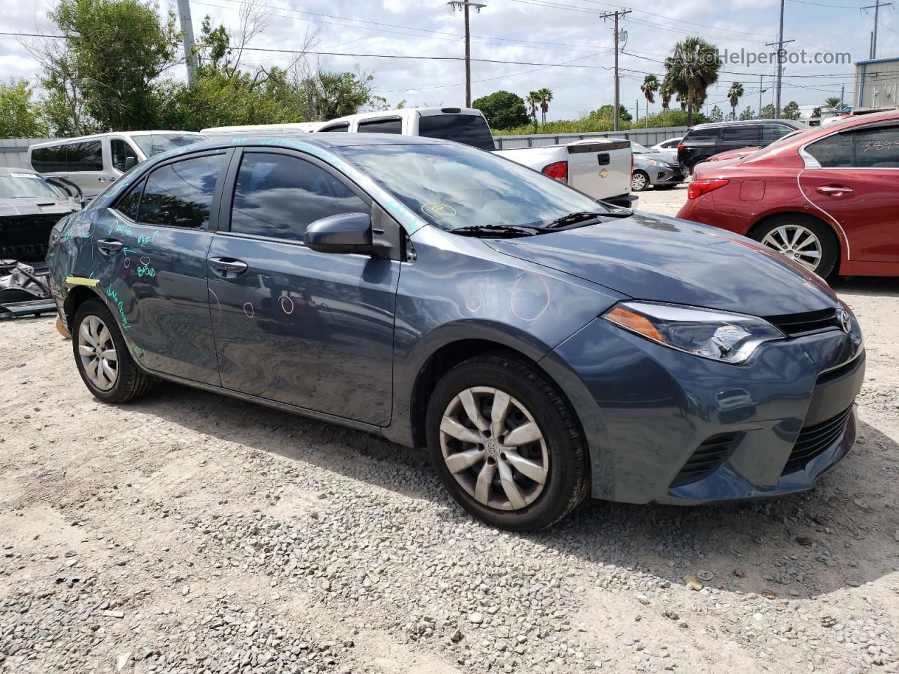 2014 Toyota Corolla L Серый vin: 2T1BURHE7EC146538