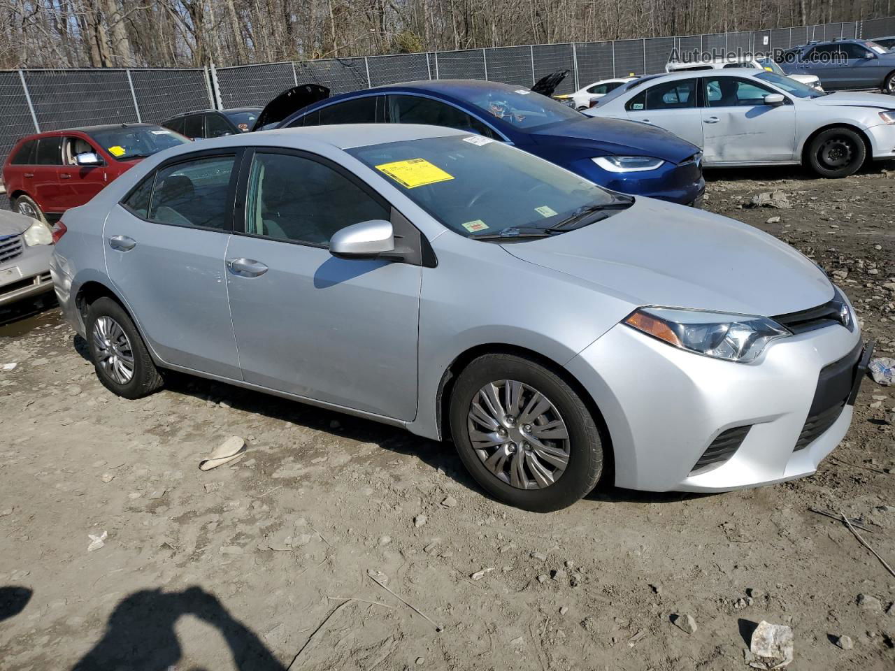 2014 Toyota Corolla L Silver vin: 2T1BURHE7EC158351