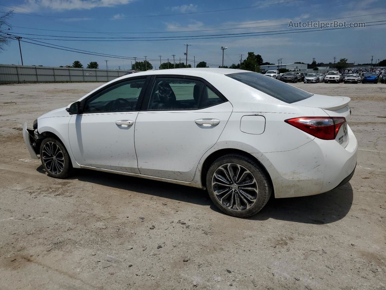 2015 Toyota Corolla L White vin: 2T1BURHE7FC242008