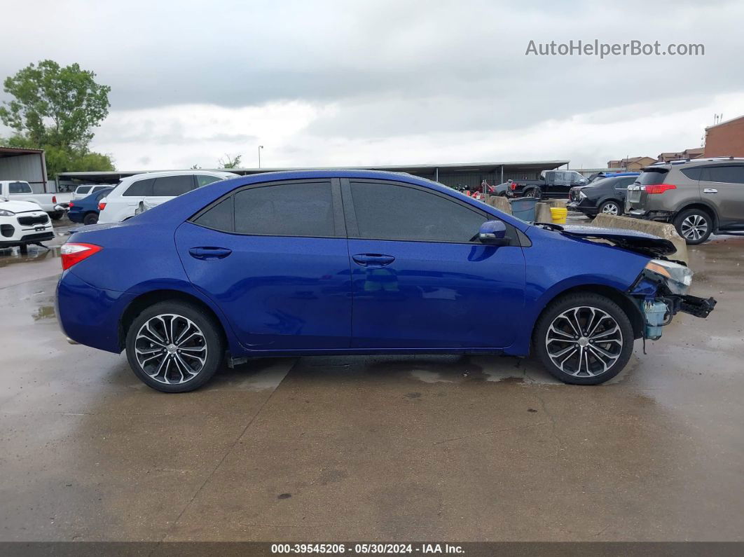 2015 Toyota Corolla S Plus Dark Blue vin: 2T1BURHE7FC242154