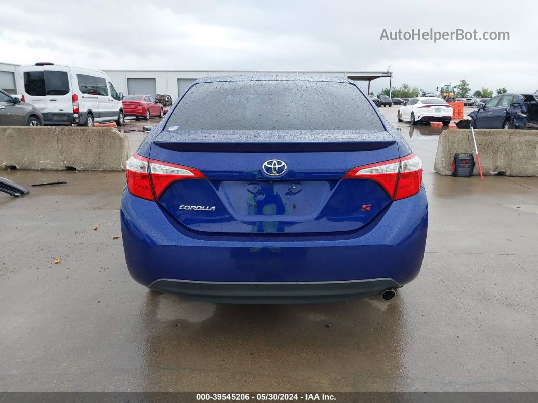 2015 Toyota Corolla S Plus Dark Blue vin: 2T1BURHE7FC242154