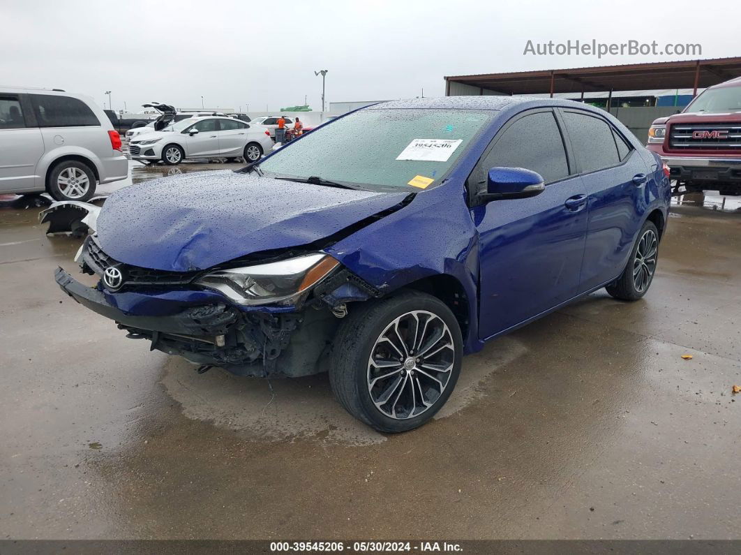 2015 Toyota Corolla S Plus Dark Blue vin: 2T1BURHE7FC242154