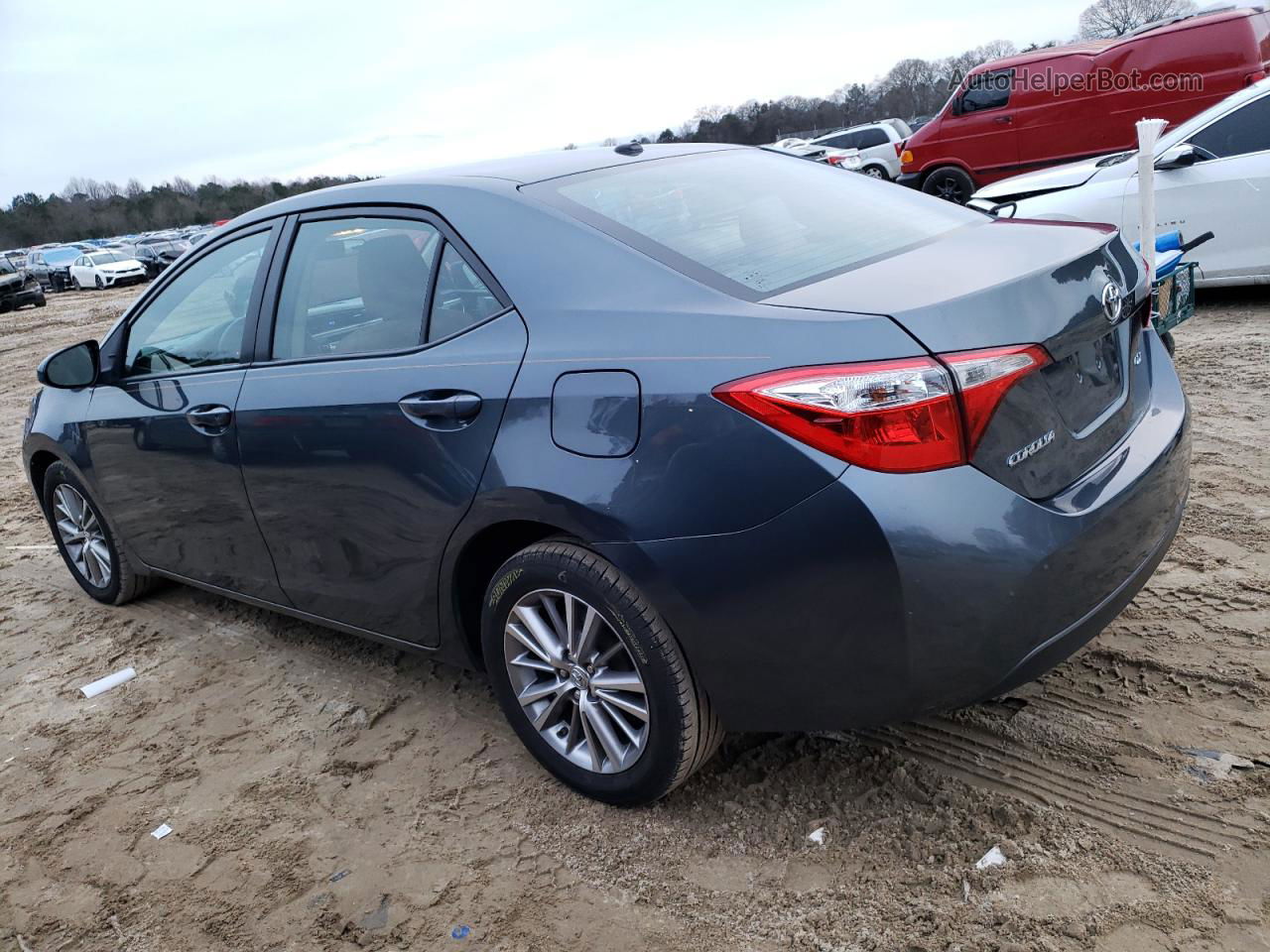 2015 Toyota Corolla L Blue vin: 2T1BURHE7FC277826