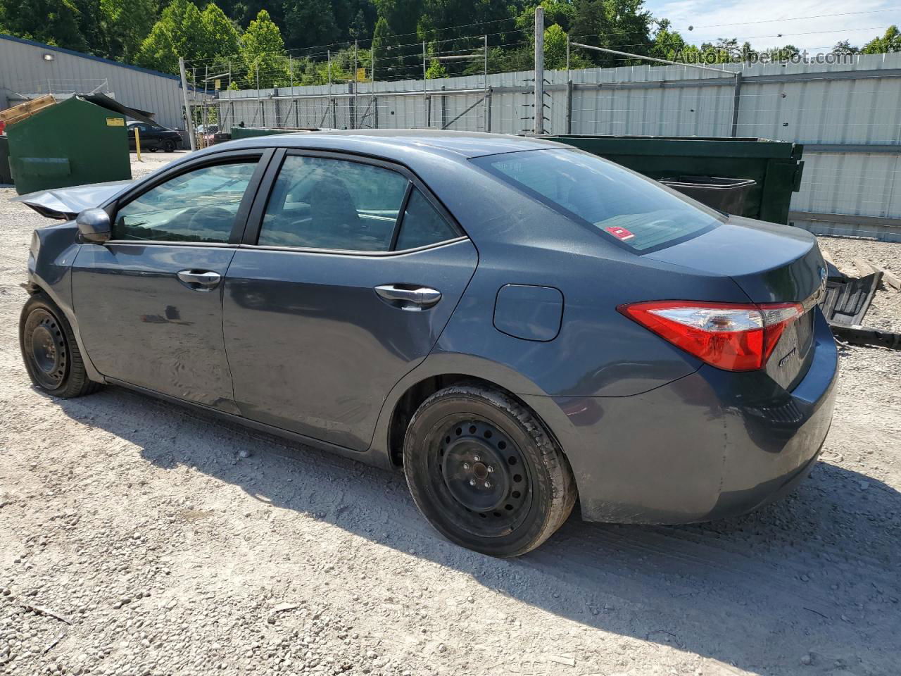 2015 Toyota Corolla L Gray vin: 2T1BURHE7FC296490