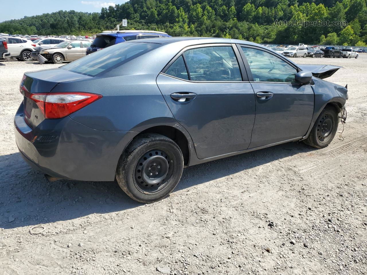 2015 Toyota Corolla L Gray vin: 2T1BURHE7FC296490