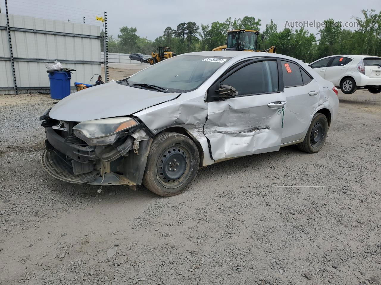 2015 Toyota Corolla L Gray vin: 2T1BURHE7FC297994