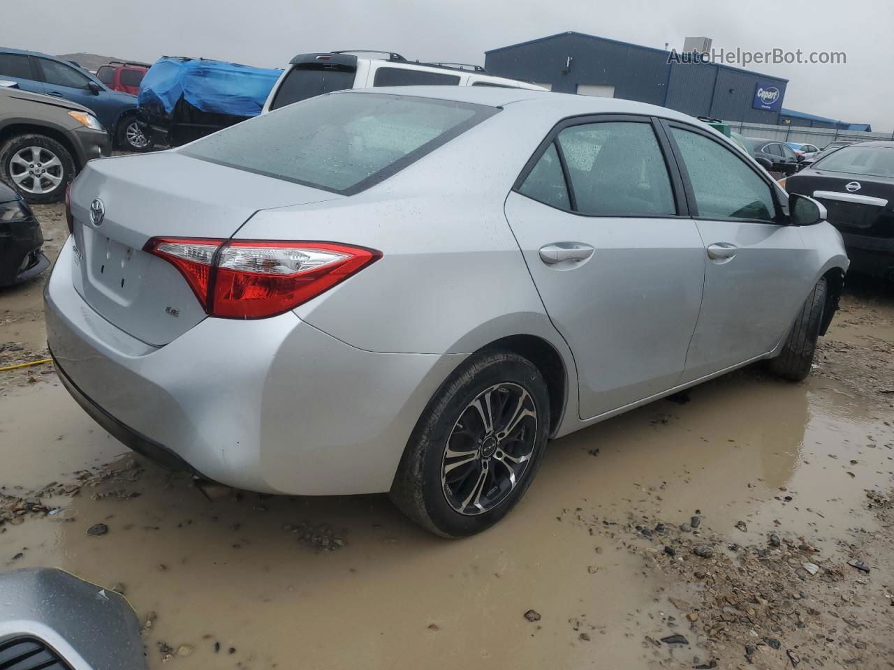 2015 Toyota Corolla L Silver vin: 2T1BURHE7FC328404