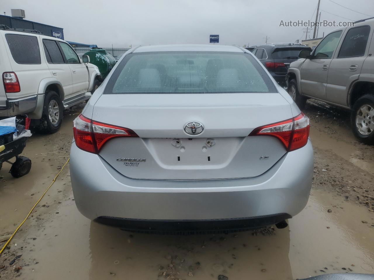 2015 Toyota Corolla L Silver vin: 2T1BURHE7FC328404