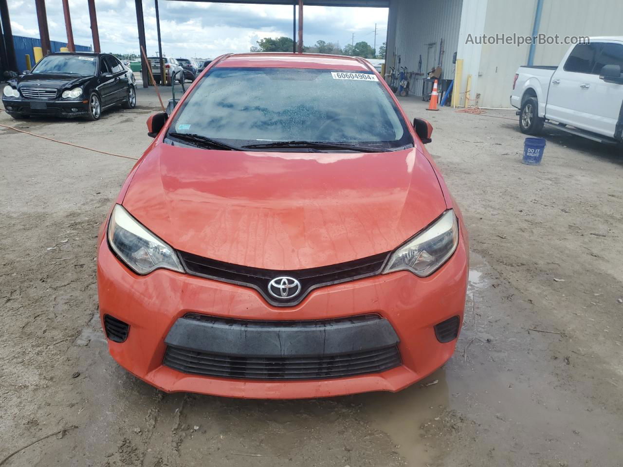 2015 Toyota Corolla L Orange vin: 2T1BURHE7FC340861