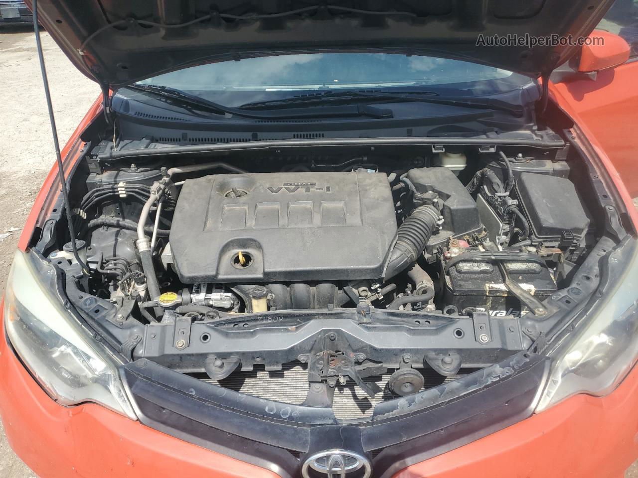 2015 Toyota Corolla L Orange vin: 2T1BURHE7FC340861