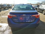 2015 Toyota Corolla L Blue vin: 2T1BURHE7FC344795