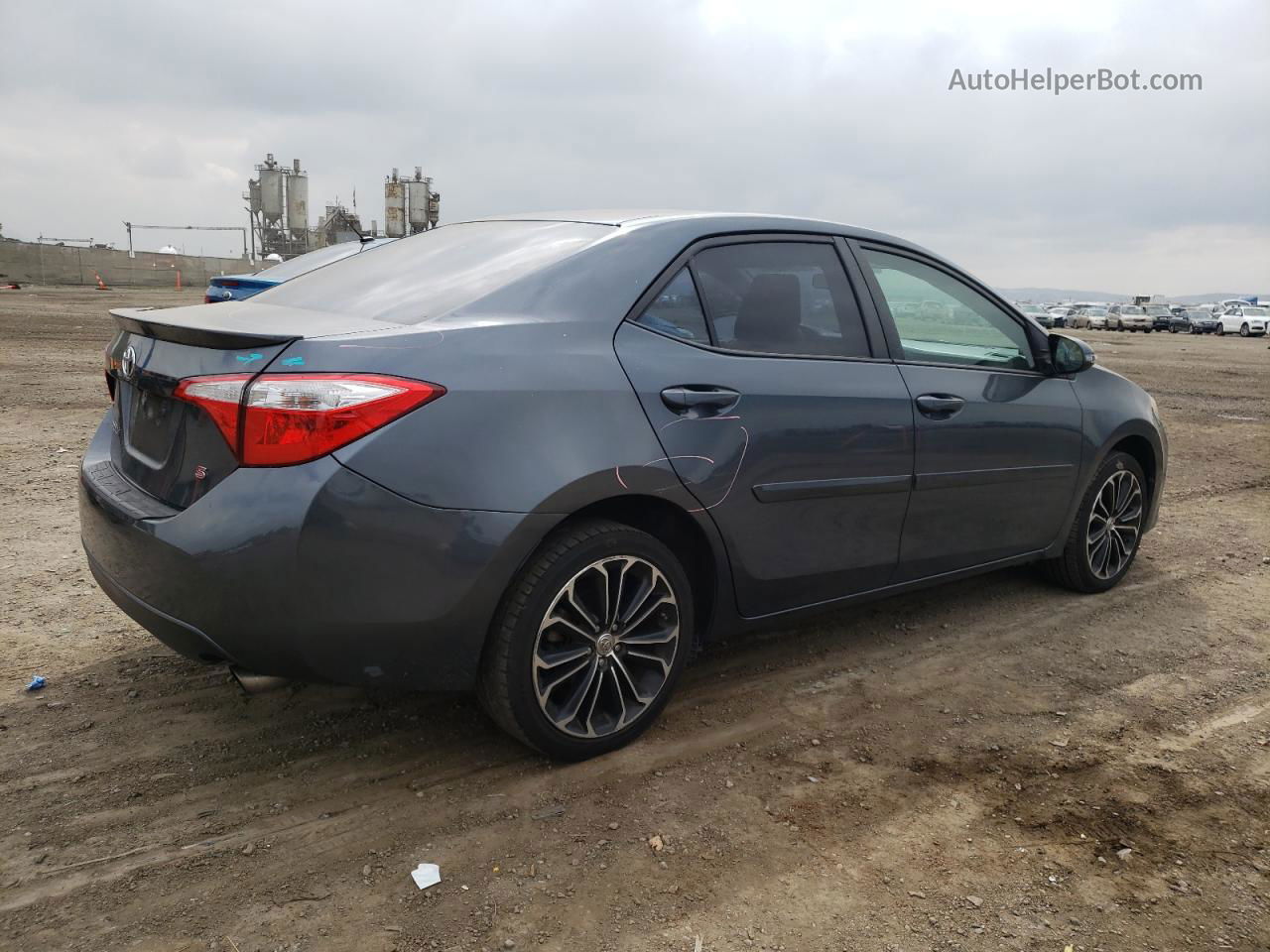 2015 Toyota Corolla L Blue vin: 2T1BURHE7FC345901