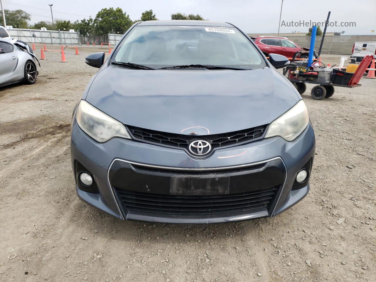 2015 Toyota Corolla L Синий vin: 2T1BURHE7FC345901