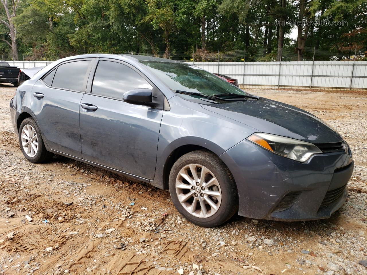 2015 Toyota Corolla L Gray vin: 2T1BURHE7FC355019