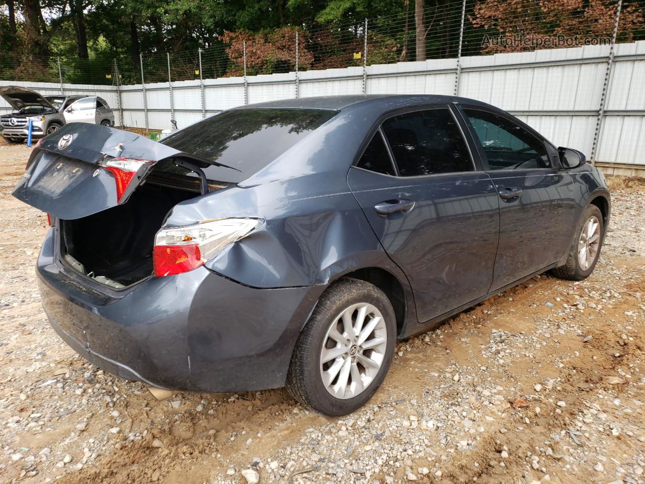 2015 Toyota Corolla L Gray vin: 2T1BURHE7FC355019