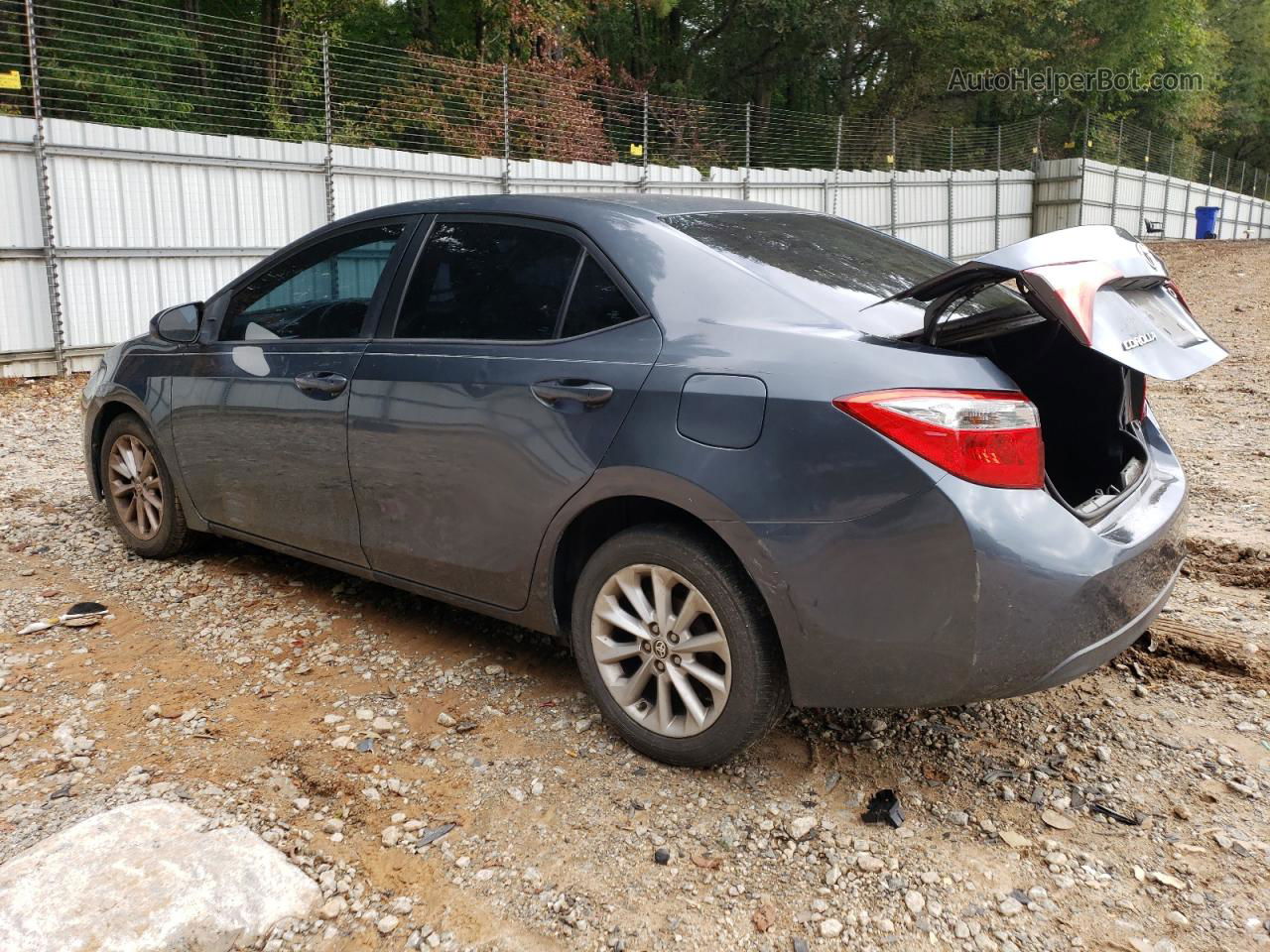 2015 Toyota Corolla L Gray vin: 2T1BURHE7FC355019