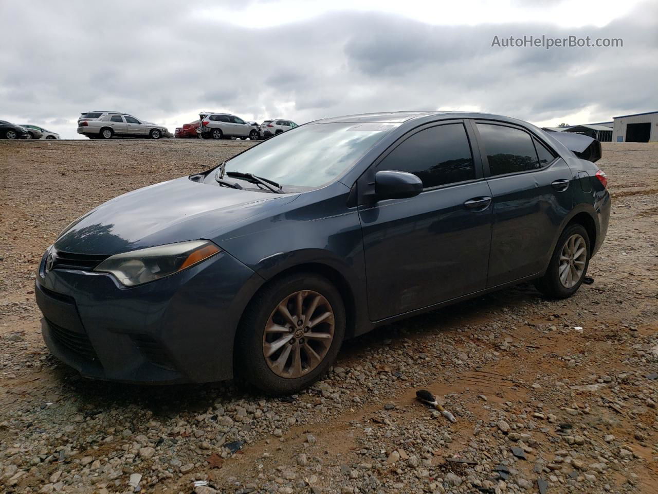 2015 Toyota Corolla L Gray vin: 2T1BURHE7FC355019