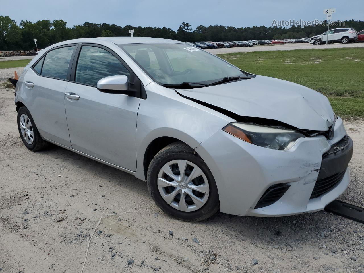 2015 Toyota Corolla L Серебряный vin: 2T1BURHE7FC359040