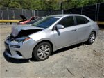 2015 Toyota Corolla L Silver vin: 2T1BURHE7FC362519