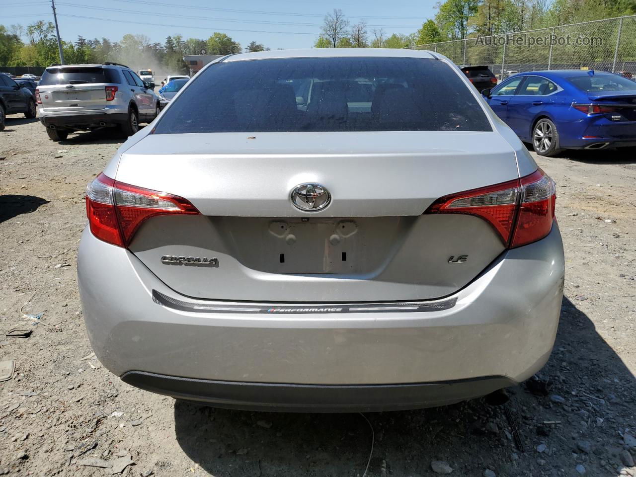 2015 Toyota Corolla L Silver vin: 2T1BURHE7FC362519