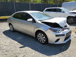 2015 Toyota Corolla L Серебряный vin: 2T1BURHE7FC362519