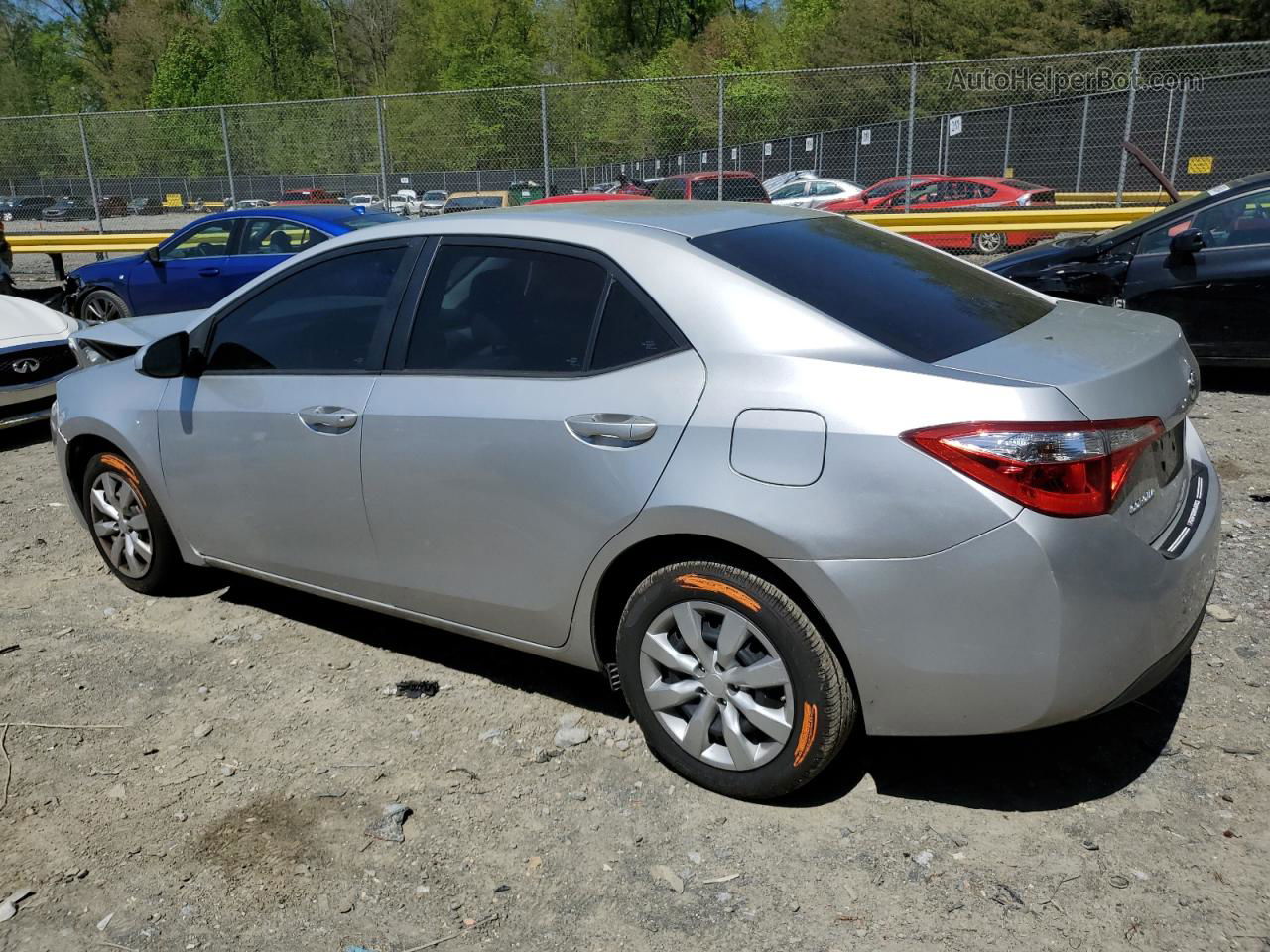 2015 Toyota Corolla L Silver vin: 2T1BURHE7FC362519