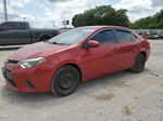 2015 Toyota Corolla L Red vin: 2T1BURHE7FC371849