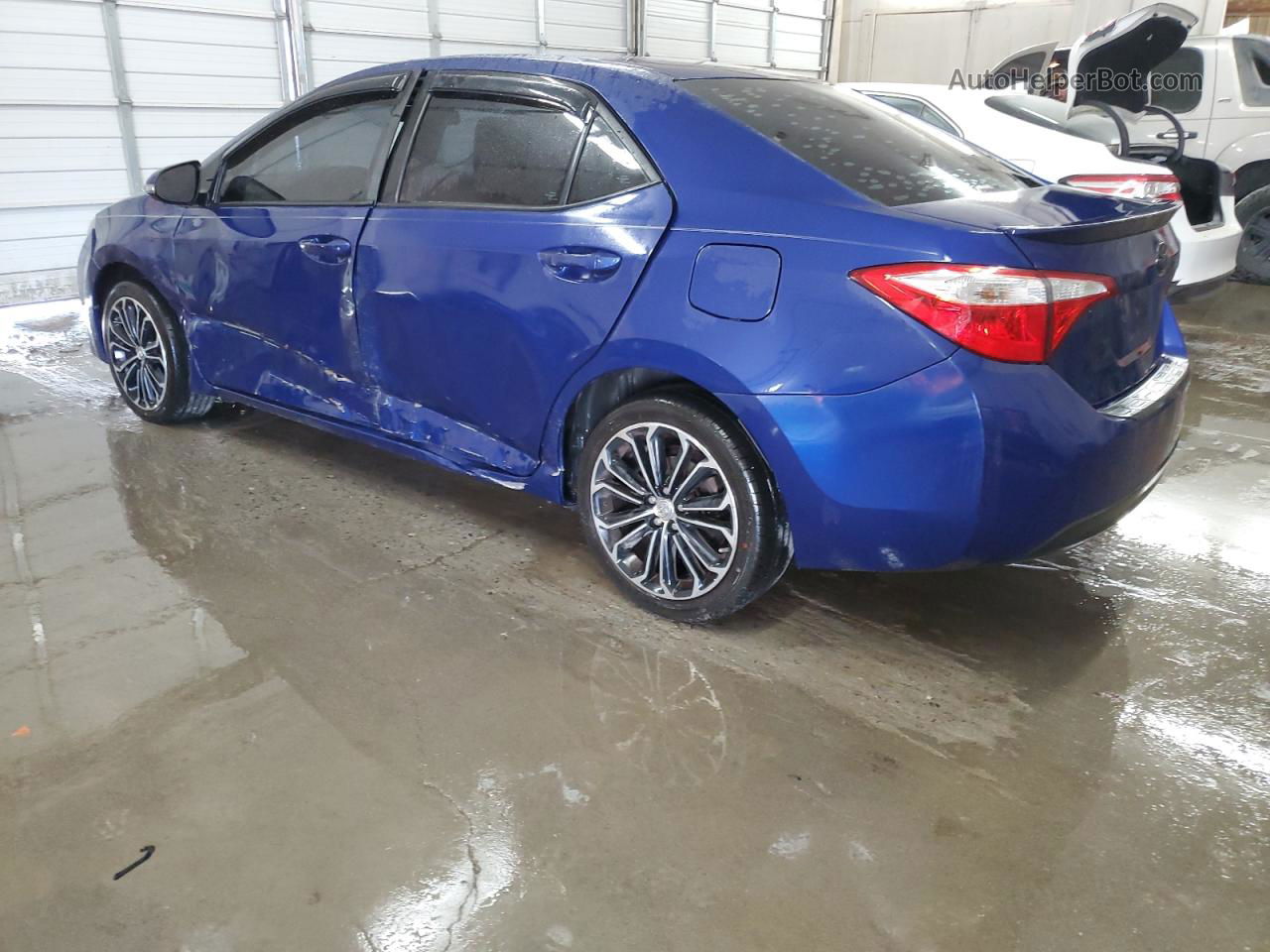 2015 Toyota Corolla L Синий vin: 2T1BURHE7FC392278