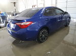 2015 Toyota Corolla L Blue vin: 2T1BURHE7FC392278