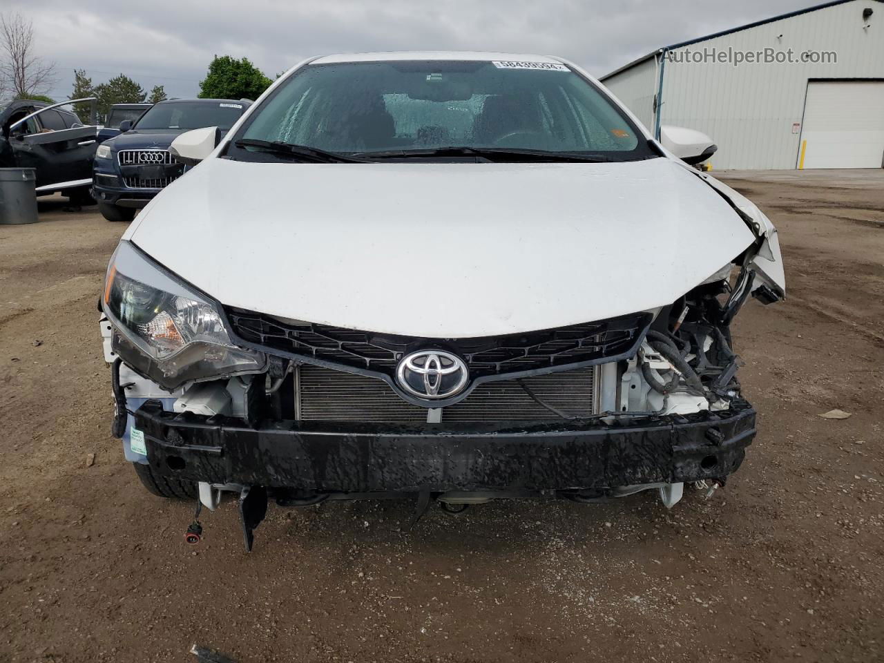 2015 Toyota Corolla L White vin: 2T1BURHE7FC396198