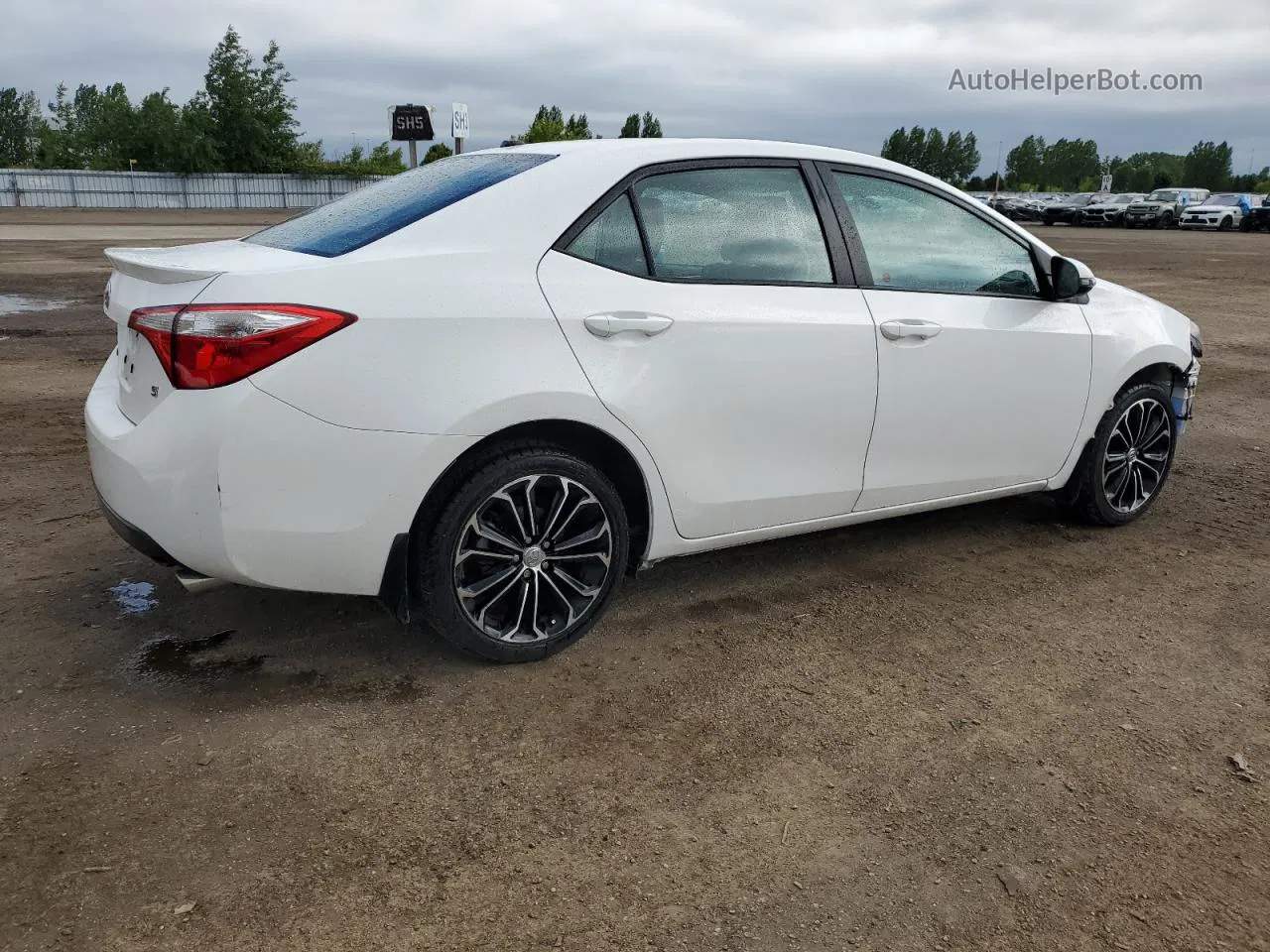 2015 Toyota Corolla L White vin: 2T1BURHE7FC396198