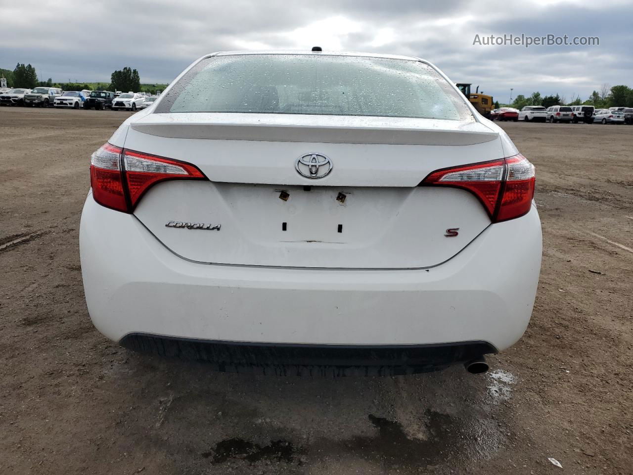 2015 Toyota Corolla L White vin: 2T1BURHE7FC396198