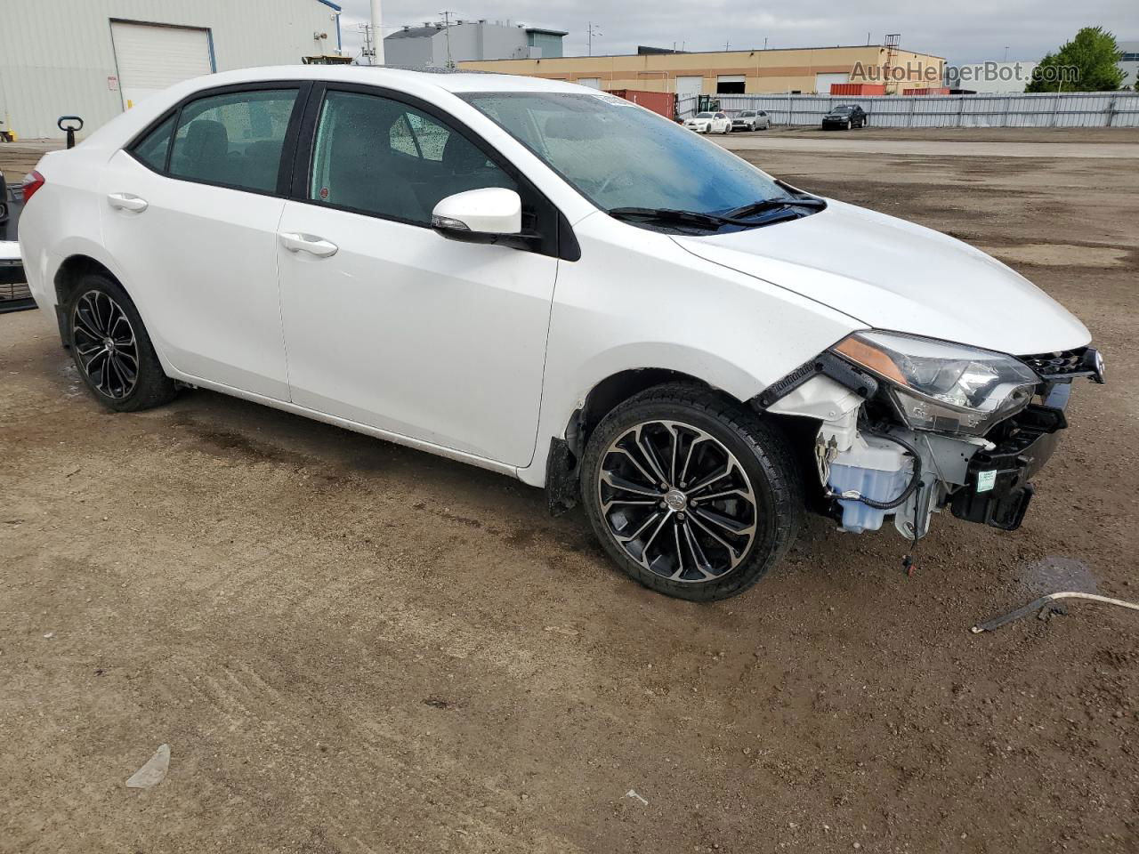 2015 Toyota Corolla L White vin: 2T1BURHE7FC396198