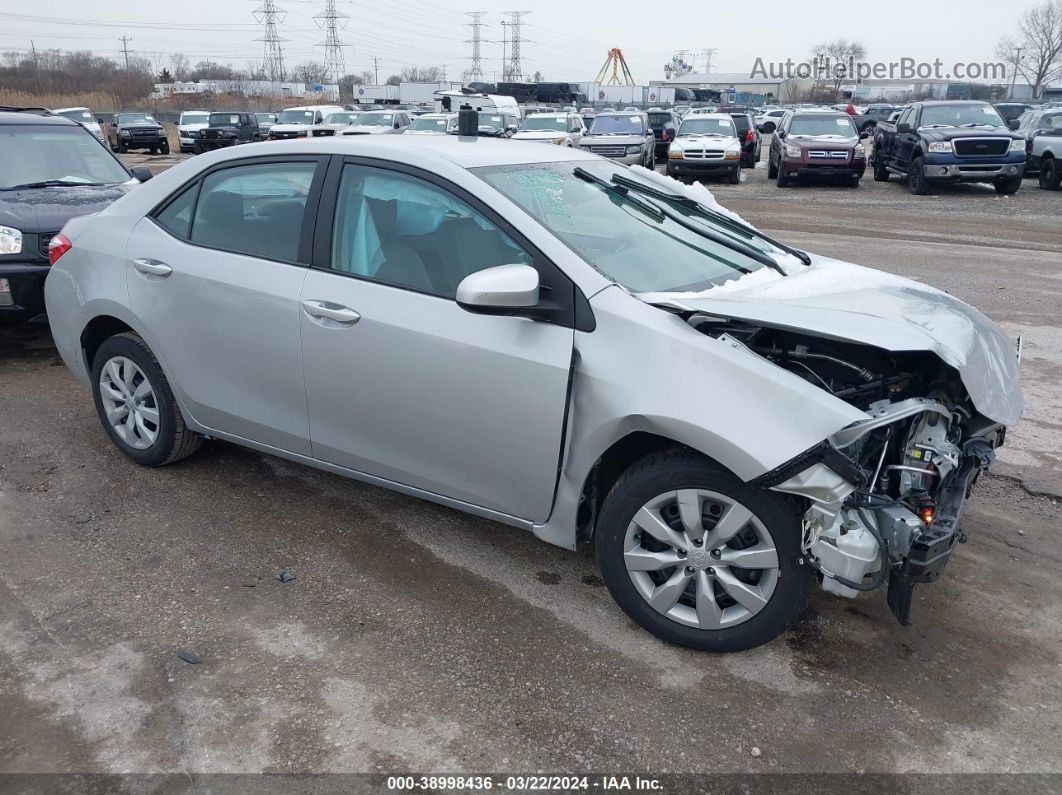 2015 Toyota Corolla Le Серебряный vin: 2T1BURHE7FC404316