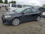 2015 Toyota Corolla L Black vin: 2T1BURHE7FC436554