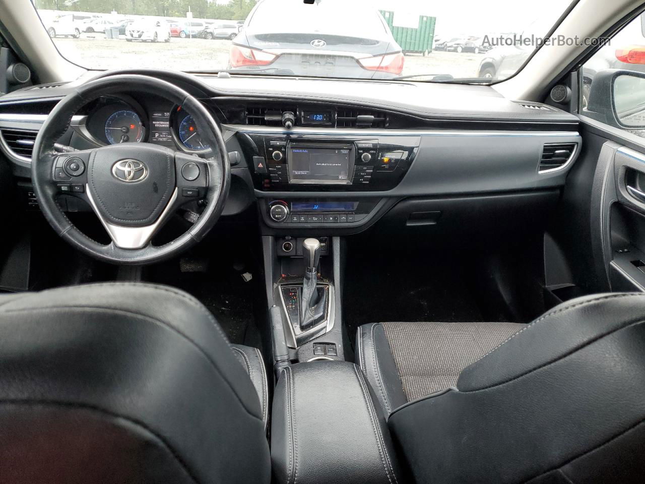 2015 Toyota Corolla L Черный vin: 2T1BURHE7FC436554