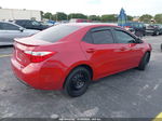 2015 Toyota Corolla Le Red vin: 2T1BURHE7FC440040