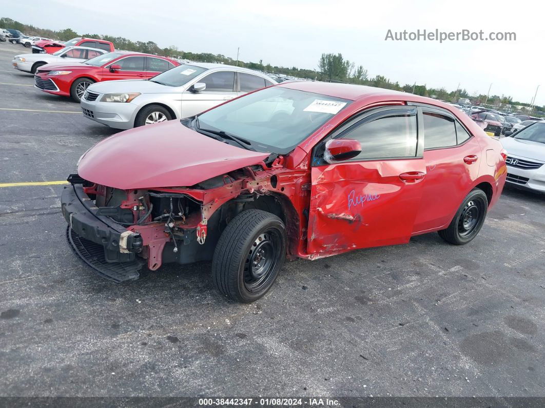 2015 Toyota Corolla Le Red vin: 2T1BURHE7FC440040