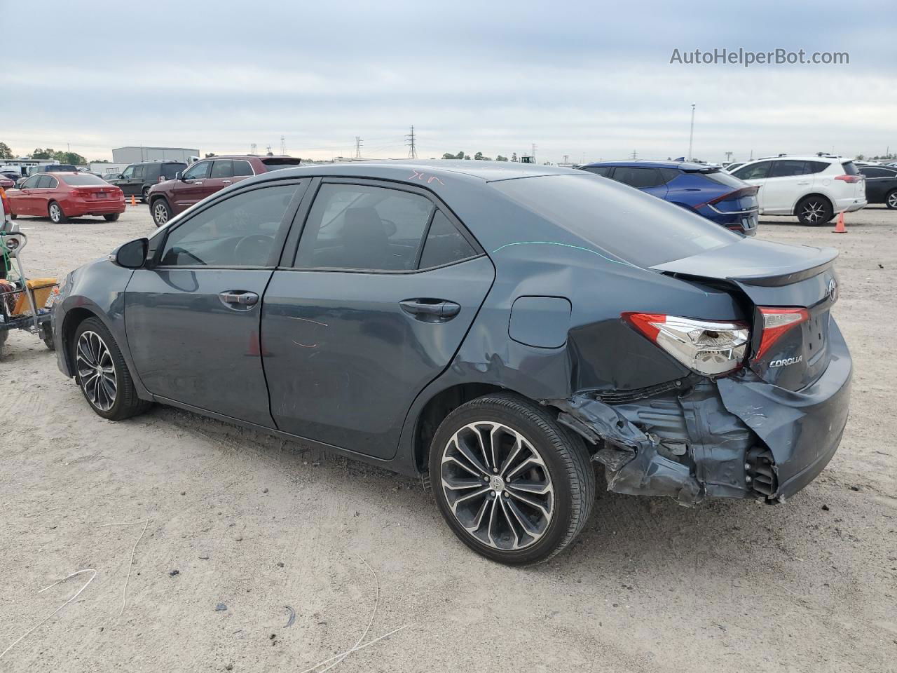 2015 Toyota Corolla L Gray vin: 2T1BURHE7FC453757