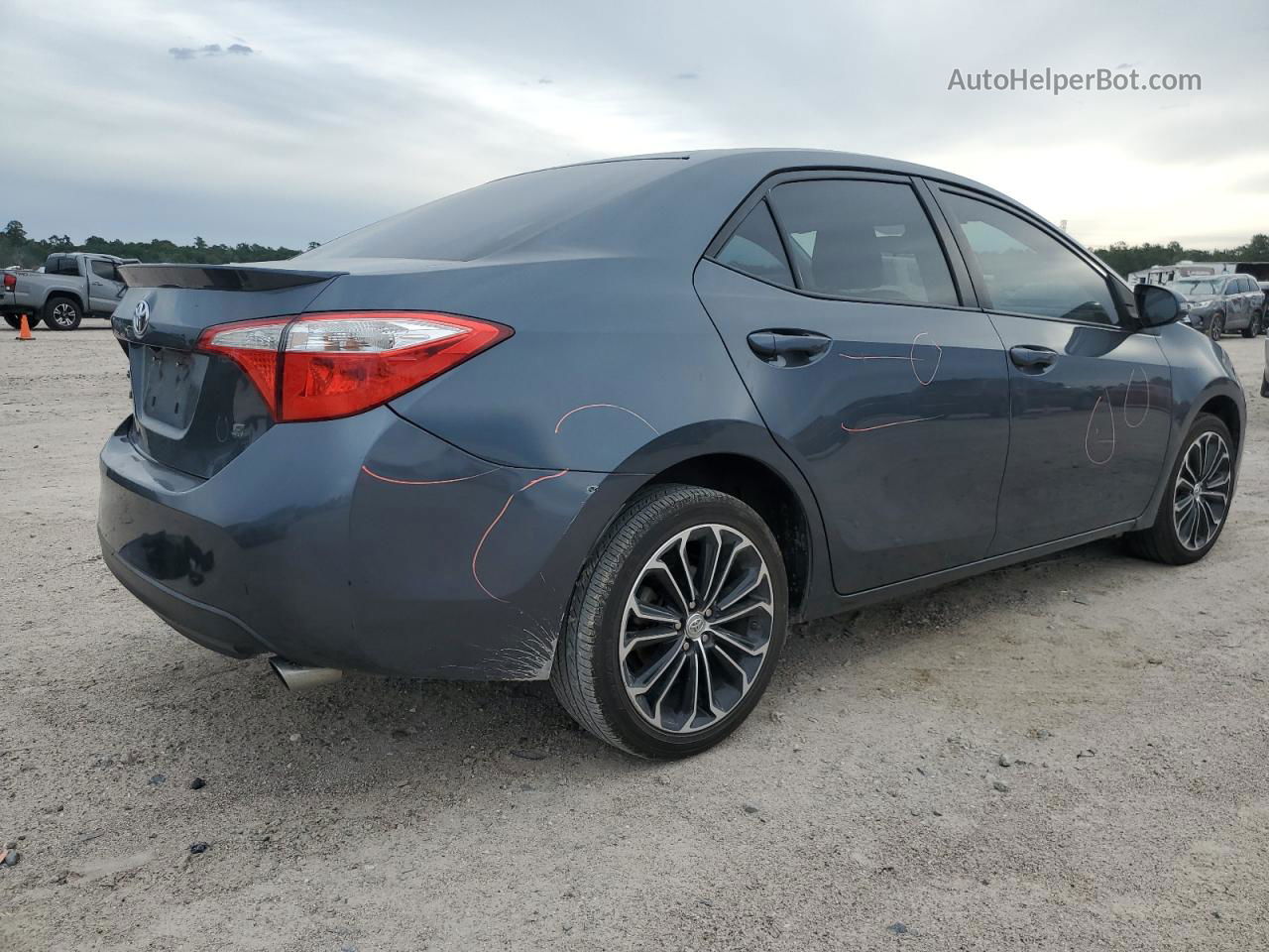 2015 Toyota Corolla L Gray vin: 2T1BURHE7FC453757