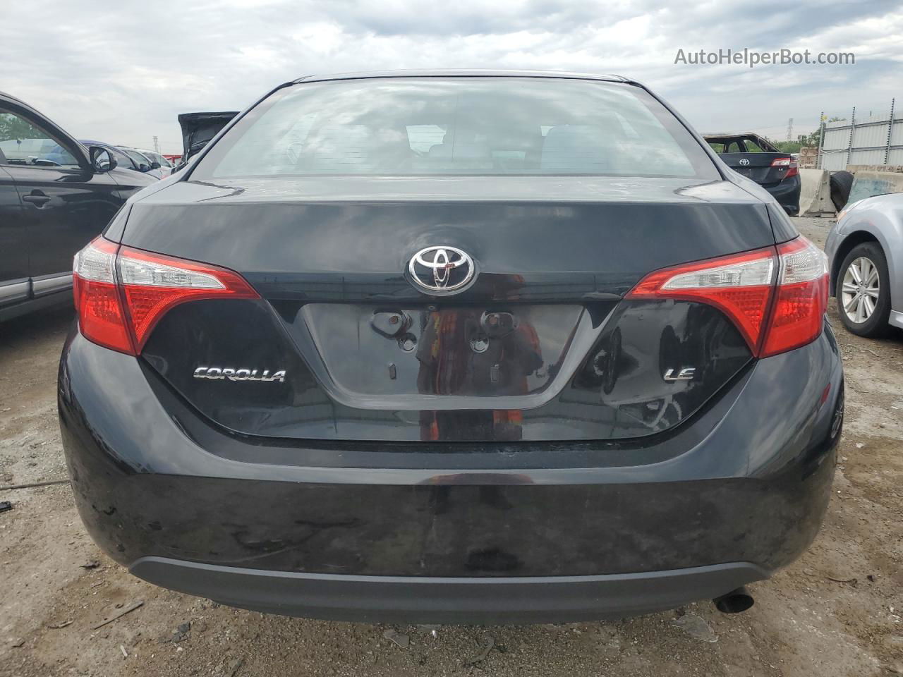 2015 Toyota Corolla L Black vin: 2T1BURHE7FC463060