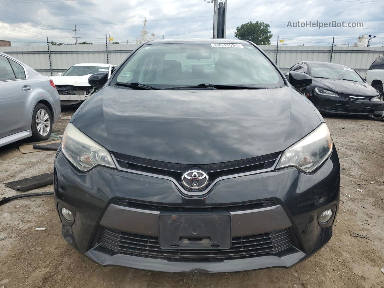 2015 Toyota Corolla L Black vin: 2T1BURHE7FC463060