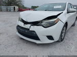 2016 Toyota Corolla L Белый vin: 2T1BURHE7GC498165