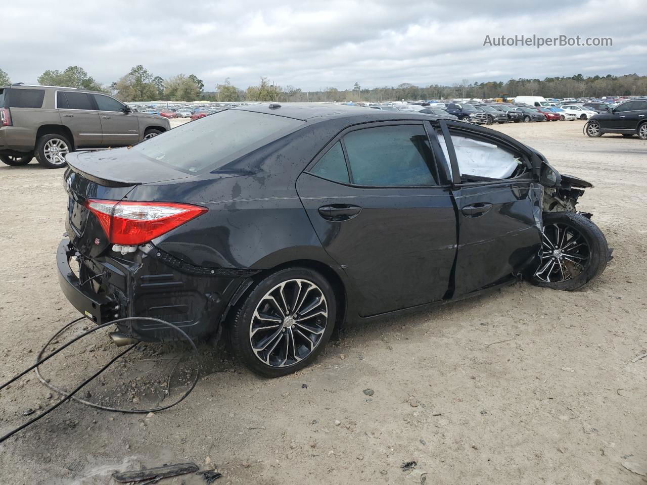 2016 Toyota Corolla L Black vin: 2T1BURHE7GC516874