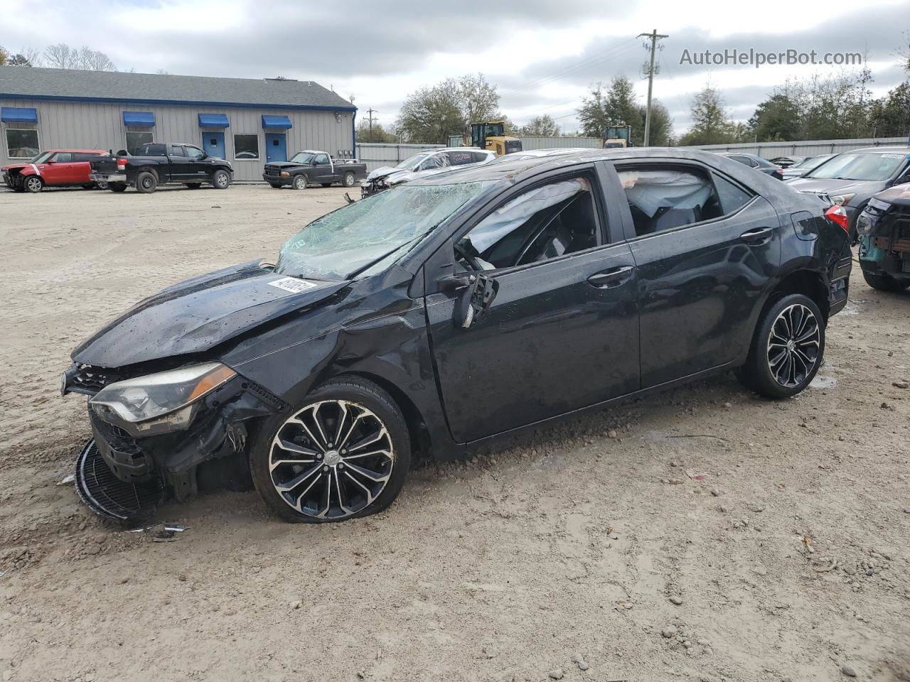 2016 Toyota Corolla L Black vin: 2T1BURHE7GC516874