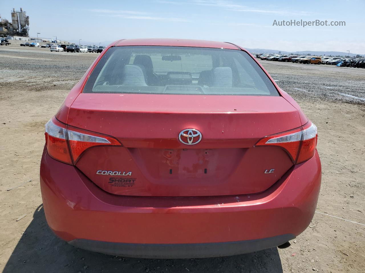 2016 Toyota Corolla L Red vin: 2T1BURHE7GC525803